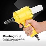 1 x RAW Customer Returns KP-705P Pneumatic Riveter Pistol Grip Rivet Gun Air Riveting Tool 2.4-4.8mm Suitable for Aluminum Nail - RRP €62.62