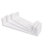 1 x RAW Customer Returns SONGMICS Wall Shelf, Set of 3, Floating Shelf, 30 35 40 cm, Wall Mount Shelf, Load Up to 15 kg Each, for Living Room, Study, Bathroom, Kitchen, White LWS40WT, Wood - RRP €23.38