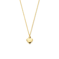 1 x RAW Customer Returns Sparkle14 - 585 real gold anchor - necklace with heart for women and girls - 5.5 x 6 mm heart - 14 carat gold necklace - 42 and 45 cm wearing length - sustainably produced - RRP €37.16