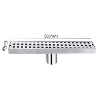 1 x RAW Customer Returns WOLFBIRD 30CM shower channel stainless steel drain channel floor drain, self-cleaning siphon with odor stop, hair strainer - edge drain - RRP €19.82