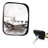 1 x RAW Customer Returns HUOCAI Traffic Mirror Wide Angle Safety Convex Family Driveway Garage Hospital Parking Lot Traffic Safety Single Dot Mirror, Indoor and Outdoor, 16 19cm 16 19CM  - RRP €26.4