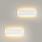 1 x RAW Customer Returns Mille Lucciole LED indoor wall light, pack of 2, wall lamp LED indoor modern wall light white up down light wall lighting 3000K warm white stairwell lighting 18W IP44 hallway lamps for living room - RRP €42.29