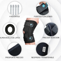 1 x RAW Customer Returns Xvalot Health - Meniscus and Ligament Knee Brace, Orthopedic for Rehabilitation - Adjustable Knee Pads, Support and Compression, ideal for Injury Recovery. L  - RRP €37.0