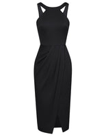 1 x RAW Customer Returns GRACE KARIN Women s Vintage Rockabily Dress Bodycon Summer Evening Party Maxi Dresses Black XXL - RRP €45.99