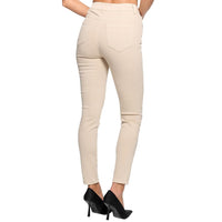 1 x RAW Customer Returns Elara Super High Waist Women s Trousers ChunkyrayanEL12-15 Beige 48 4XL  - RRP €33.23