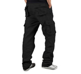 1 x RAW Customer Returns Yageshark men s cotton cargo pants with 6 pockets, regular fit pants, outdoor pants, leisure pants, hiking pants, trekking pants black, 34  - RRP €34.95