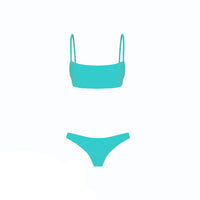 1 x RAW Customer Returns meioro Bikini Sets for Women Push Up Thong with Low Waist Swimsuit Bikini Set Swimwear Beachwear M, Blue  - RRP €25.99