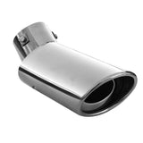 1 x RAW Customer Returns Exhaust trim tailpipe end piece exhaust trim muffler sports exhaust universal muffler sport tuning look stainless steel oval up to 64mm chrome AutoHobby - RRP €29.24