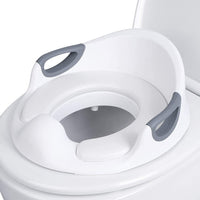 1 x RAW Customer Returns Toilet Training Seat, Toddler Toilet Training Seat, Non-Slip Toilet Seat, Removable Toilet Training Toilet Seat, Suitable for Children Between 1-7 Years White  - RRP €35.98