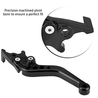 1 x RAW Customer Returns Keenso Motorcycle Brake Levers, 1 Pair Motorcycle Double Disc CNC Aluminum Alloy Motorcycle Modification Double Disc Brake Levers for Motorcycles, Scooters, E-Bike Black  - RRP €19.21