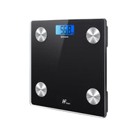 1 x RAW Customer Returns New Bluetoth Body Fat Scales Compatible with iOS and Android , Smart Digital Bathroom Scales, Body Weight Meter, BMI, Muscle Mass, Body Fat, Water, Bone Mass, Black - RRP €21.61