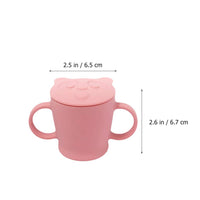 2 x RAW Customer Returns jojofuny Baby Training Cup Silicone Kids Training Cup with Anti-Fall Open Water Cup with Two Handles Learning Open to Drink - RRP €40.8