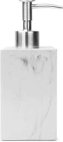 1 x RAW Customer Returns Superior Interior Soap Dispenser White 500 ml in Marble Look for Bathroom Kitchen Refillable Dishwasher Dispenser, Soap Dispenser, Pump Dispenser, Foam Dispenser, Shampoo Bottles for Filling White  - RRP €17.51