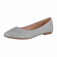 1 x RAW Customer Returns Elara Women s Ballerina Comfortable Slip Ons Flat Chunkyrayan New B3039H-BL Grey 37 - RRP €24.95