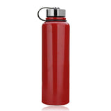 1 x RAW Customer Returns YYW 1.5 liter stainless steel thermal drinking bottle, vacuum insulated stainless steel thermos bottle, leak-proof water bottle, sports bottle, double-walled insulated bottle for sports red  - RRP €23.18