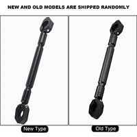 1 x RAW Customer Returns Universal Adjustable Motorcycle Motorbike Handlebar Handle Bar Mount and Clamp Bar Crossbar Set Aluminum Alloy Motorcycle Balance Bar 22mm Clamp Diameter Black  - RRP €21.6