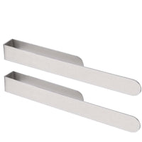 1 x RAW Customer Returns 2PACK Towel Rack, 14 inch Adhesive Towel Bar Stick on Towel Ring for Bathroom Wall Kitchen Stainless Steel Brushed Sliver - RRP €20.15