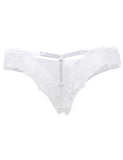 1 x RAW Customer Returns comeondear women s briefs lace string thong sexy panties hollow out hipster summer underpants large sizes underwear white XL-XXL 44-46  - RRP €27.6