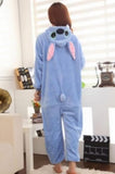 1 x RAW Customer Returns Generic Kraja Pajamas Kigurumi Animal Costume Suit for Carnival, Halloween, Party, One-piece Cosplay in Flannel, Soft and Comfortable Blue Stitch, S Small Height 148cm - 158cm S  - RRP €29.5