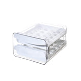 1 x Brand New Egg Storage Box, 40 Cells 2 Layers Plastic Egg Cup for the Fridge, Transparent Egg Cup, Stackable, Drawer Type, for Kitchen, Picnic, Restaurant - RRP €27.99