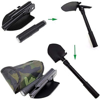 5 x Brand New BN Multifunctional Folding Shovel Mini Military Folding Shovel with Carrying Bag for Outdoor Camping Survival - RRP €102.0