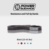 1 x RAW Customer Returns POWER GUIDANCE Resistance Bands, Pull Up Bands, Resistance Band, Exercise Band for Body Stretching, Powerlifting, Resistance Training - Single Unit - RRP €14.11