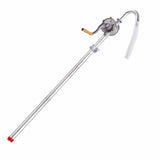 1 x RAW Customer Returns Crank pump, barrel pump, aluminum alloy rotary hand crank oil barrel hand pump for canister petrol diesel fuel garage hand barrel heating oil pump - RRP €34.99