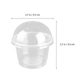 1 x RAW Customer Returns Angoily 50pcs Transparent Plastic Cups 250ml Dessert Foam Cups Ice Cream Cups Snack Cups Tiramisu Fruit Cups with Lids - RRP €22.18