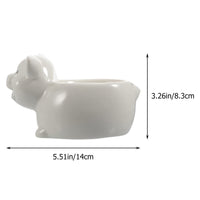 3 x Brand New DOITOOL Home Decor Ceramic Salad Dessert Bowl Animals Design Fruit Bowl Snack Bowl Appetizers Dessert Snack Serving Bowl Home Hotel Restaurant Dessert Plate - RRP €64.77