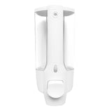 1 x RAW Customer Returns Bekasa Soap Dispenser 350ml Cup Wall Mounted Manual Soap Dispenser for Home Bathroom Kitchen Hotels Restaurants White  - RRP €13.76