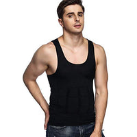 1 x RAW Customer Returns Odoland Undershirt Men Shapewear 3 Pack Compression Shirt Tummy Control Shirt Men Body Shaper Tank Tops - 2 Black 1 White XL  - RRP €39.99