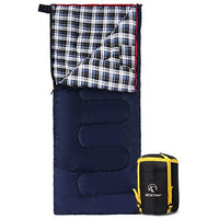 1 x RAW Customer Returns REDCAMP XL cotton sleeping bag warm for adults, comfortable flannel compact blanket sleeping bag 3-4 season cold weather outdoor winter for fishing camping, blue with 3lbs filling - RRP €50.41