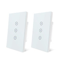 1 x RAW Customer Returns UseeLink WiFi Smart Light Switch, Voice Control Works with Alexa and Google Home, Timer and Device Sharing, Neutral Wire Required, White 3 way 2PCS  - RRP €39.34