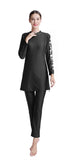 1 x RAW Customer Returns ABEUTY Muslim Swimsuit for Women Full Suit Plus Size Burkini Islamic Modest Print - RRP €40.33