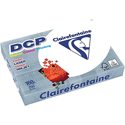 2 x RAW Customer Returns Clairefontaine Pack of 250 sheets of DCP A4 multifunction paper - 160 g m - White - 250 sheets - RRP €38.32