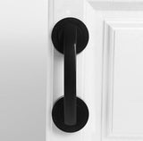 1 x RAW Customer Returns KAFENDA Large Glass Door and Window Handle, Bathroom Sliding Door, Cabinet, Wardrobe, Seamless Handle, Refrigerator Handle, Shower Handrail, Suction Cup Handle Black  - RRP €15.82