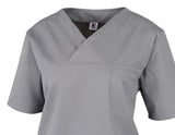 1 x RAW Customer Returns beb Kasack Basic Unisex Medical Slip-On Shirt, Medium Grey, XXL - RRP €22.99