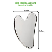 1 x RAW Customer Returns Gua Sha Facial Massage, 304 Stainless Steel Gua Sha Metal Scraper, Multifunctional Massage Tool Small for Face, Jawline, Neck, Eye, Back, Forehead Wrinkles Smoothing, Face Lifting - RRP €10.99