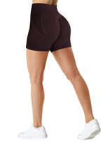 1 x RAW Customer Returns TAYOEA Women s Sports Cycling Shorts Scrunch Shorts Seamless Short Leggings Opaque Gym Shorts for Fitness Blackberry Purple, S - RRP €21.98