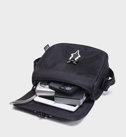 1 x RAW Customer Returns Snowbaby Trapstar Bag Oxford Messenger Bag Mode 18 x 5 x 22 cm, Black - RRP €19.67