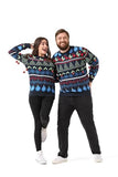 1 x RAW Customer Returns OFF THE RACK Christmas Jumper Women Men Unisex Ugly Funny Chunky Fair Isle Knitted Festive Jumper for Party Fab Festive Fair Isle M - RRP €28.22