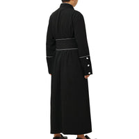 1 x RAW Customer Returns BPURB Roman Catholic Church Priest Soutane Robe with Belt Pope Bishop Pastor Clergy Vestments Men Priest Costume - RRP €53.44