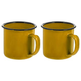 1 x RAW Customer Returns TOYANDONA 2 Pieces Retro Enamel Cup Enamel Tea Cup Coffee Mug Milk Cup Retro Coffee Cup Milk Cup Iron Drinking Cup Water Cup Party Cup for Outdoor Home Camping Yellow - RRP €13.99