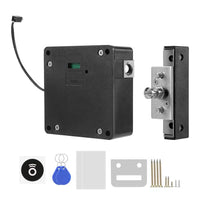 1 x RAW Customer Returns Liseng Invisible RFID Free Opening Electronic Lock Kit, Intelligent Induction Digital DIY Cabinet Locks for Two-Door Cabinets, Lockers, Drawers, Wooden Cabinets - RRP €17.99