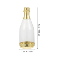 1 x RAW Customer Returns Toyvian Champagne Bottle Candy Box 20 Pieces Mini Champagne Bottles Clear Plastic Candy Boxes Champagne Bottle Container for - RRP €21.62