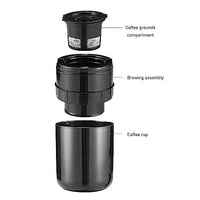 1 x RAW Customer Returns Portable Mini Machine, Handheld Pressure Coffee Maker, Compact Manual Coffee Maker, Cordless, Type C, Rechargeable, Automatic, for Travel, Camping, Home, Office, - RRP €41.08