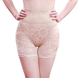 1 x RAW Customer Returns Sodacoda women s butt and hip push-up tummy control corset pants with lace - thick padding beige S  - RRP €25.16