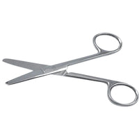 1 x RAW Customer Returns Mud scissors, round, for professional or private use, 14 cm, stainless steel - RRP €24.0