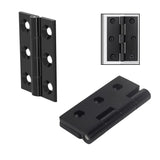 1 x RAW Customer Returns Mtadua Hinge Black 20 Pieces Hinge Stainless Steel Hinges Connector Door Hinge Small Foldable Door Hinges Door Hinges with Screw for Window Cabinets Cupboard Door Cabinet - RRP €24.0