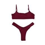 1 x RAW Customer Returns meioro Bikini Sets for Women Push Up Thong Low Waist Swimsuit Bikini Set Swimwear Beachwear - RRP €27.99